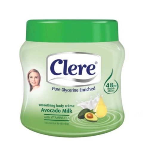 Picture of CLERE AVOCADO MILK BODY CREAM 500G