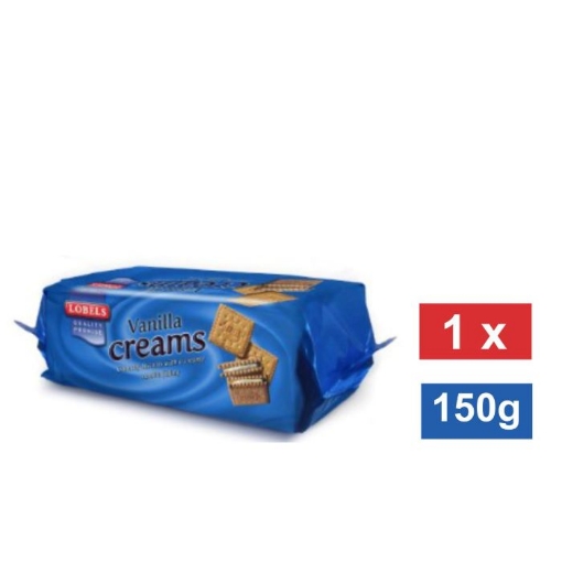 Picture of LOBELS VANILLA CREAMS BISCUITS 150g 