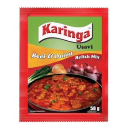 Picture of KARINGA USAVI MIX BEEF AND ONION FLAVOUR RELISH MIX 50g