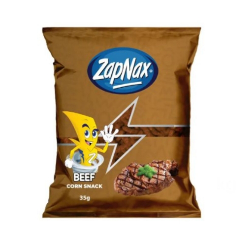 Picture of ZAPNAX BEEF CORN SNACKS 10X100G