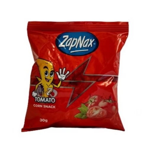 Picture of ZAPNAX TOMATO CORN SNACKS 10X100G 