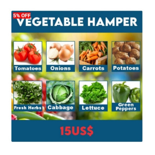 Picture of VEGETABLE HAMPER US$15