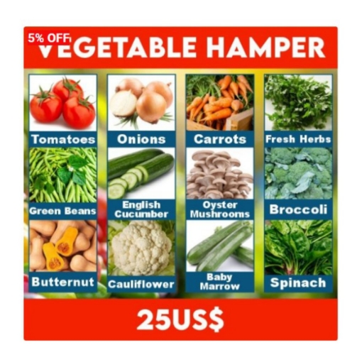 Picture of VEGETABLE HAMPER US$25